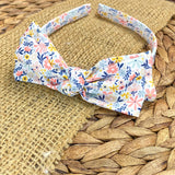 Beautiful patterned headbands with matching hand-tied bows!