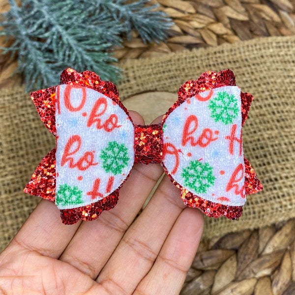 Beautiful velvet and glitter Christmas bows!!