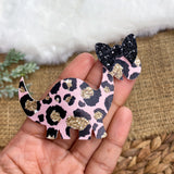 Adorable leopard print Dinosaur snap clips!