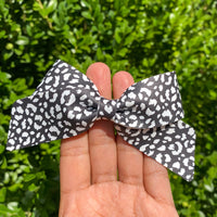 Black and white Leopard print Lucy bows!