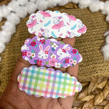 Adorable Easter snap clips in lots of cute patterns!