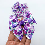 Gorgeous purple tulip bows!