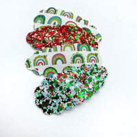 Gorgeous scalloped snap clips perfect for Christmas!