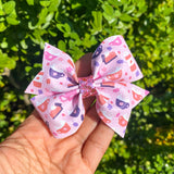 Sweet pumpkin spice print bows!