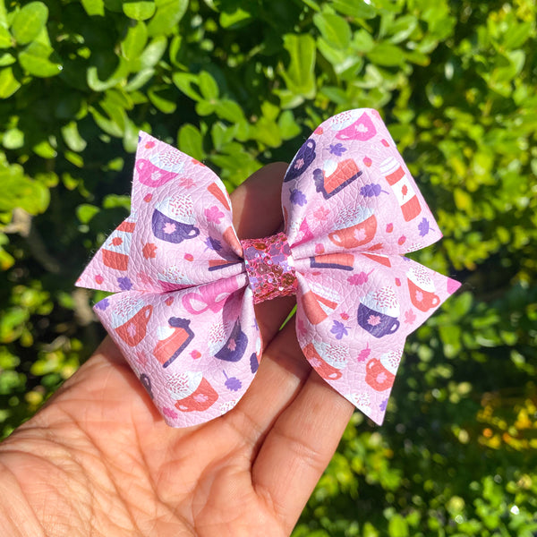 Sweet pumpkin spice print bows!