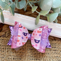 Sweet pumpkin spice print bows!