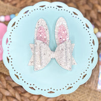 Adorable glitter stacked bunny ear bows!