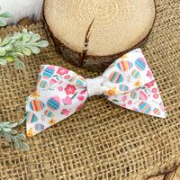 Beautiful colourful easter egg bows!