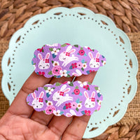 Adorable Easter snap clips in lots of cute patterns!