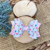 Adorable bright pastel Christmas light bows, perfect for Christmas!