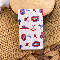 Hockey themed magnetic bookmarks!