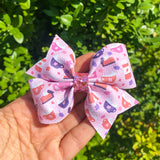 Sweet pumpkin spice print bows!