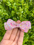 Super sparkly glitter bows