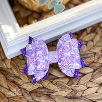 Gorgeous purple heart bows!