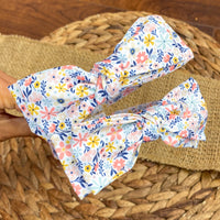Beautiful patterned headbands with matching hand-tied bows!