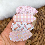 Adorable Easter snap clips in lots of cute patterns!