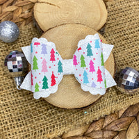 Beautiful multicoloured Christmas tree bows!