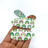 Gorgeous scalloped snap clips perfect for Christmas!