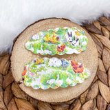 Sweet Easter snap clips in lots of cute patterns!