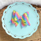 Sparkly rainbow glitter bows!