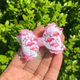 Gorgeous flamingo print bows, perfect for summer!