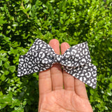 Black and white Leopard print Lucy bows!