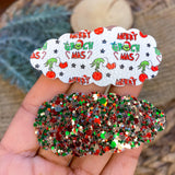 Fun and festive scalloped snap clips in perfect patterns for Christmas!