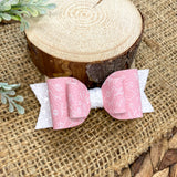 Pretty pink and white bunny bows