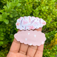 Beautiful neutral and floral print snap clips!