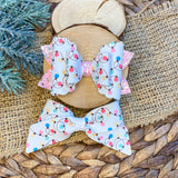 Adorable bright pastel Christmas light bows, perfect for Christmas!