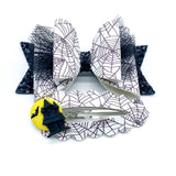 Spooky spider web bows!