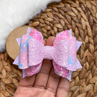 Gorgeous pink, purple and blue butterfly bows!