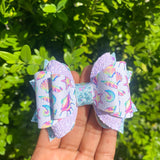 Beautiful seashell print bows!