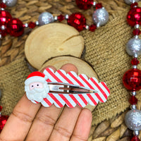 Cute peek a boo snap clips with Christmas embellishments!