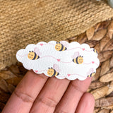 Wildly cute Valentine's Day scalloped snap clips!