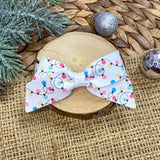 Adorable bright pastel Christmas light bows, perfect for Christmas!