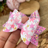 Gorgeous pink star and glitter bows!