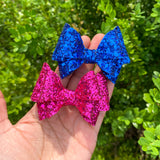 Gorgeous jewel toned glitter bows!