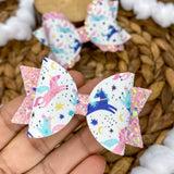 Beautiful pastel flying unicorn bows!