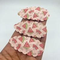 Adorable watermelon popsicle snap clips!
