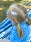 Adorable scalloped snap clips in cute prints!