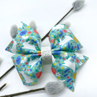 Adorable spring bunny bows, perfect for Easter!