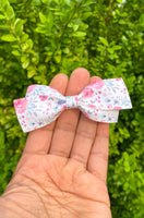 Gorgeous muted pastel floral print bows!