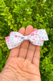 Gorgeous muted pastel floral print bows!