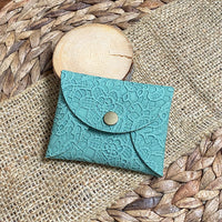 Gorgeous floral lace embossed cardholders/coin purses!