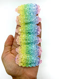 Sparkly glitter rainbow snap clips!