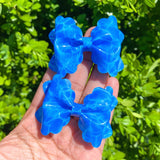Adorable blue water jelly bows, perfect for summer!