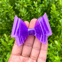 Adorable solid colour matte jelly and glitter jelly bows, perfect for summer!