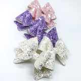 Super sparkly glitter stacked Posie bows!