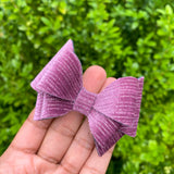 Gorgeous pinstripe shimmer velvet Bella bows!